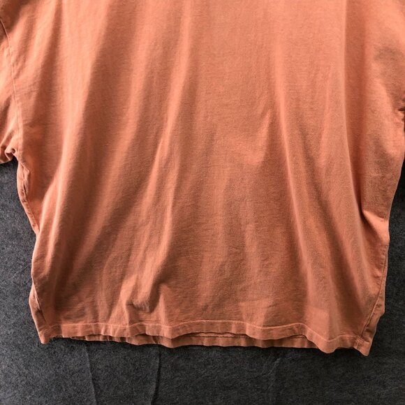 ASOS Oversized T Shirt Mens M Short Sleeve Crewneck Orange Clay Peach Cotton - Picture 4 of 8